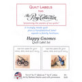 Happy Gnomes Quilt Labels