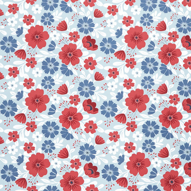 American Beauty - Floral Main Storm Yardage Primary Image