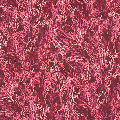 Leaflet - Leaves Burgundy Yardage