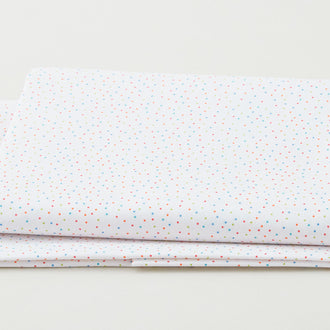 Baby Love - Tiny Dots on White Multi 2 Yard Cut