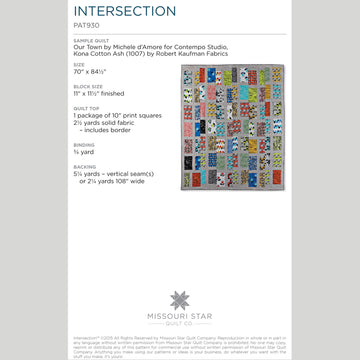 Digital Download - Intersection Quilt Pattern by Missouri Star Alternative View #1