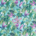 Shimmer Paradise - Packed Floral Turquoise Multi Yardage Primary Image