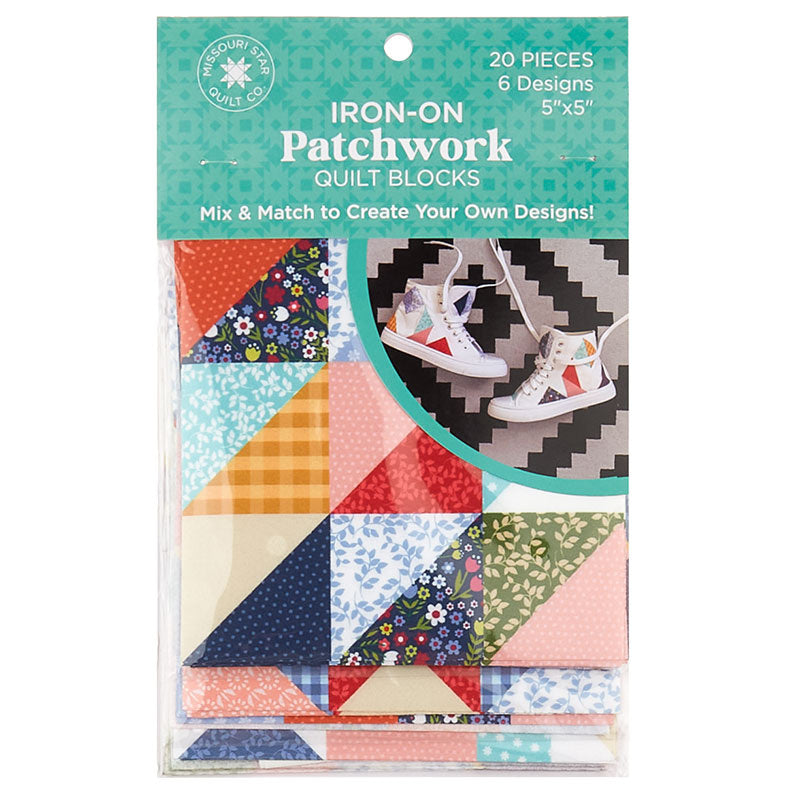 Missouri Star Iron-on Patchwork Quilt Blocks - 5" x 5" Cottagecore 20pk Alternative View #2