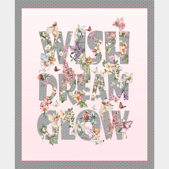 Flower Fairies - Wish Dream Glow Pink Panel