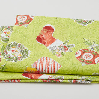 Love Santa - Dear Christmas Green 2 Yard Cut
