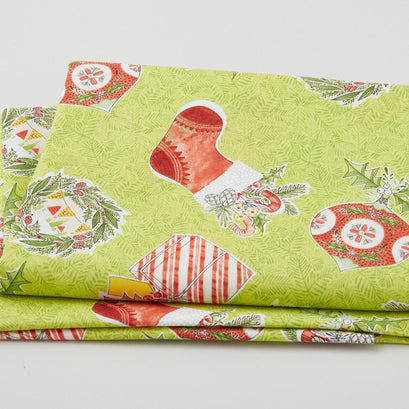 Love Santa - Dear Christmas Green 2 Yard Cut