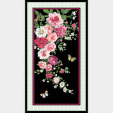 Blush - Floral Black Multi Panel Primary Image