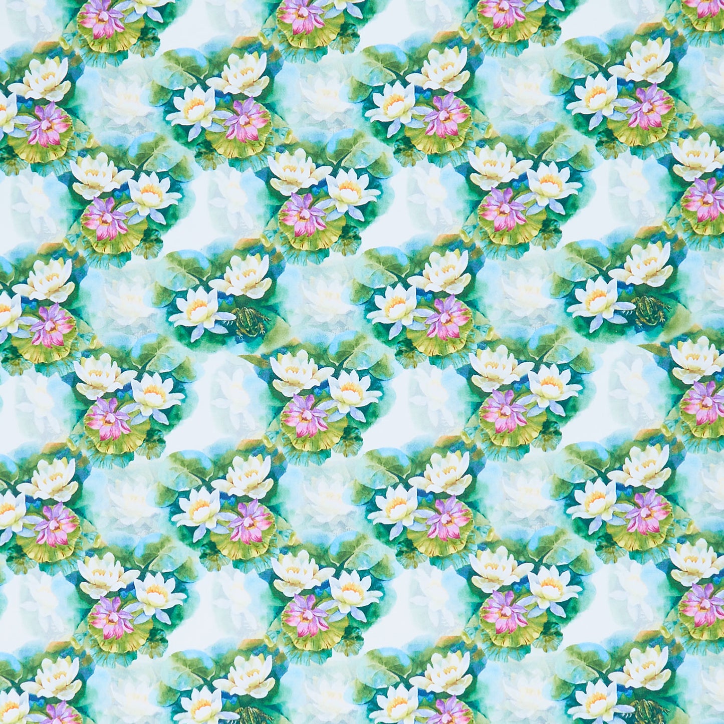 Decoupage - Lily Pads Green Yardage Primary Image