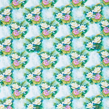 Decoupage - Lily Pads Green Yardage Primary Image