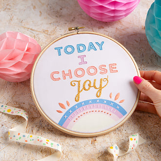 Today I Choose Joy Embroidery Kit