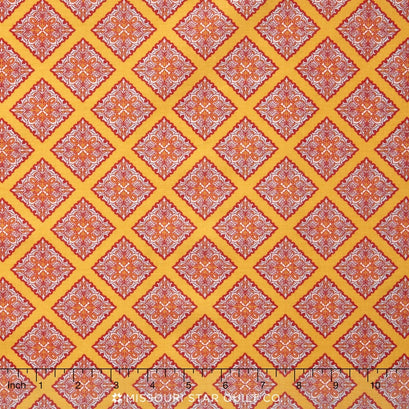 Primavera - Primavera Scrolls Tangerine Yardage