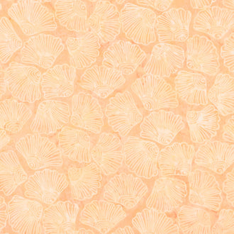 Tonga Batiks - Flutter Shell Petals Peach Yardage
