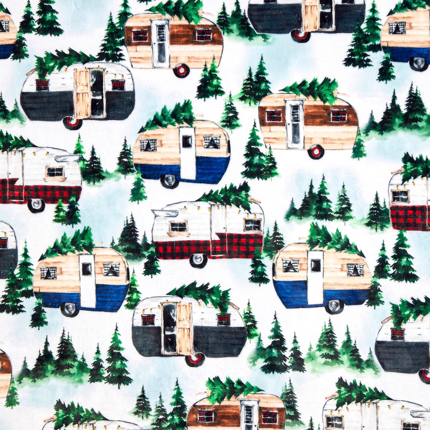 Cuddle® Prints - Gone Camping Multi Yardage Alternative View #1