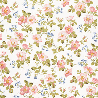 Midnight Garden - Floral Putty Yardage