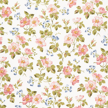 Midnight Garden - Floral Putty Yardage