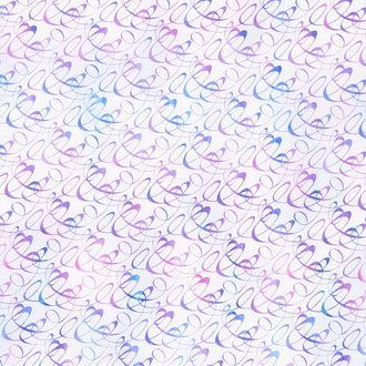 Garden of Dreams II - Swirl Purple Yardage
