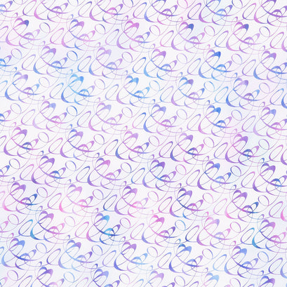 Garden of Dreams II - Swirl Purple Yardage