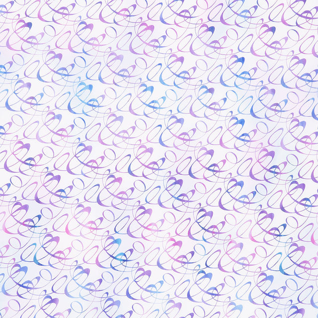 Garden of Dreams II - Swirl Purple Yardage Primary Image