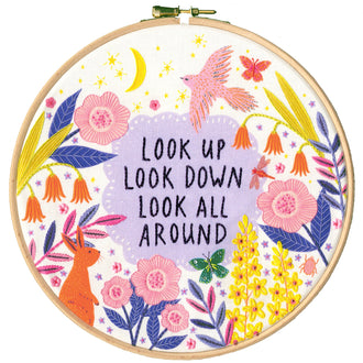 Sew Happy Look Up Embroidery Kit