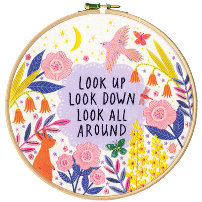 Sew Happy Look Up Embroidery Kit