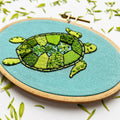 Green Sea Turtle Embroidery Kit