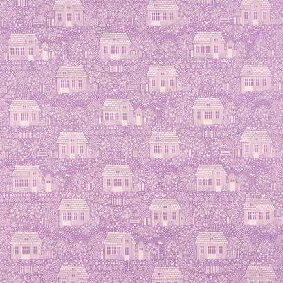 Hometown - My Neighborhood Lilac Yardage