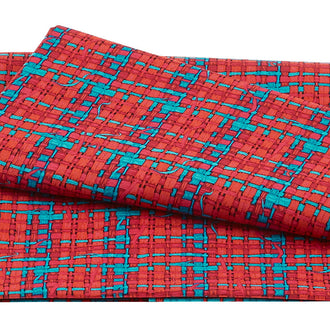 Land Art 2 - Tressage Rouge 2 Yard Cut