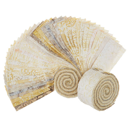 Java Batiks Tans Favorites 2.5" Strips