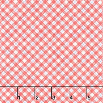 Strawberry Garden - Diagonal Plaid Multi Yardage
