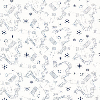 Arrival of Winter - Winter Gear Cream 108" Wide Backing Yardage