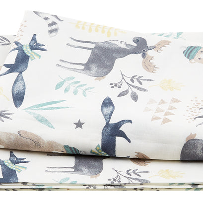 Wild and Free - Moose and Friends Cream 2 Yard Cut