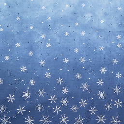 Ombre Flurries Metallic - Snowflakes Nantucket Yardage Primary Image