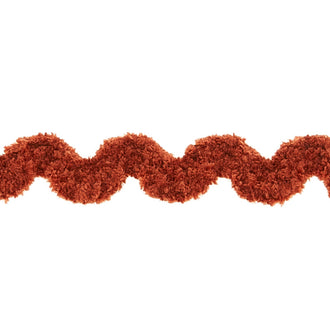 Chenille Ric Rac - 5/8" Rust