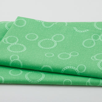 Flower Power - Circles Green 2 Yard Cut