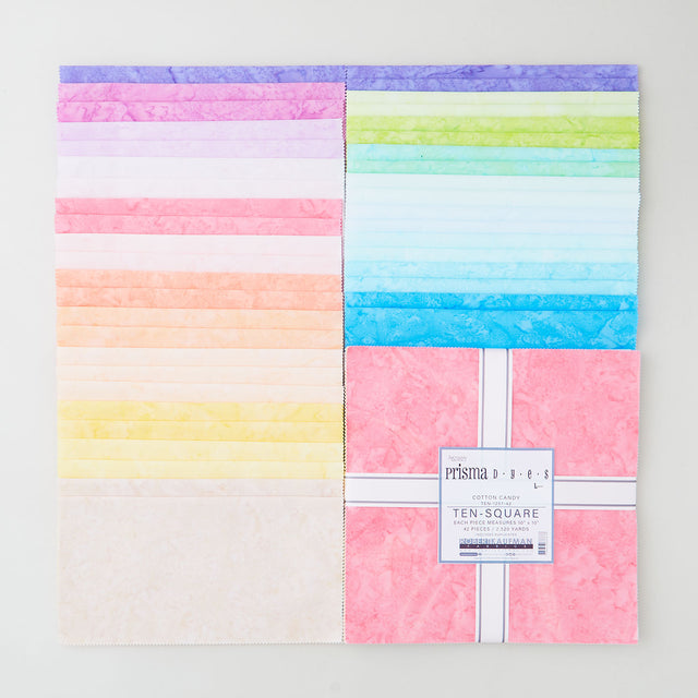 Artisan Batik Solids - Prisma Dyes - Cotton CandyTen Squares Primary Image