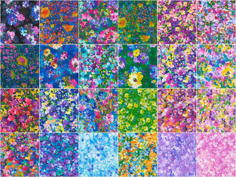 Painterly Petals - Meadow - Charm Pack Alternative View #2