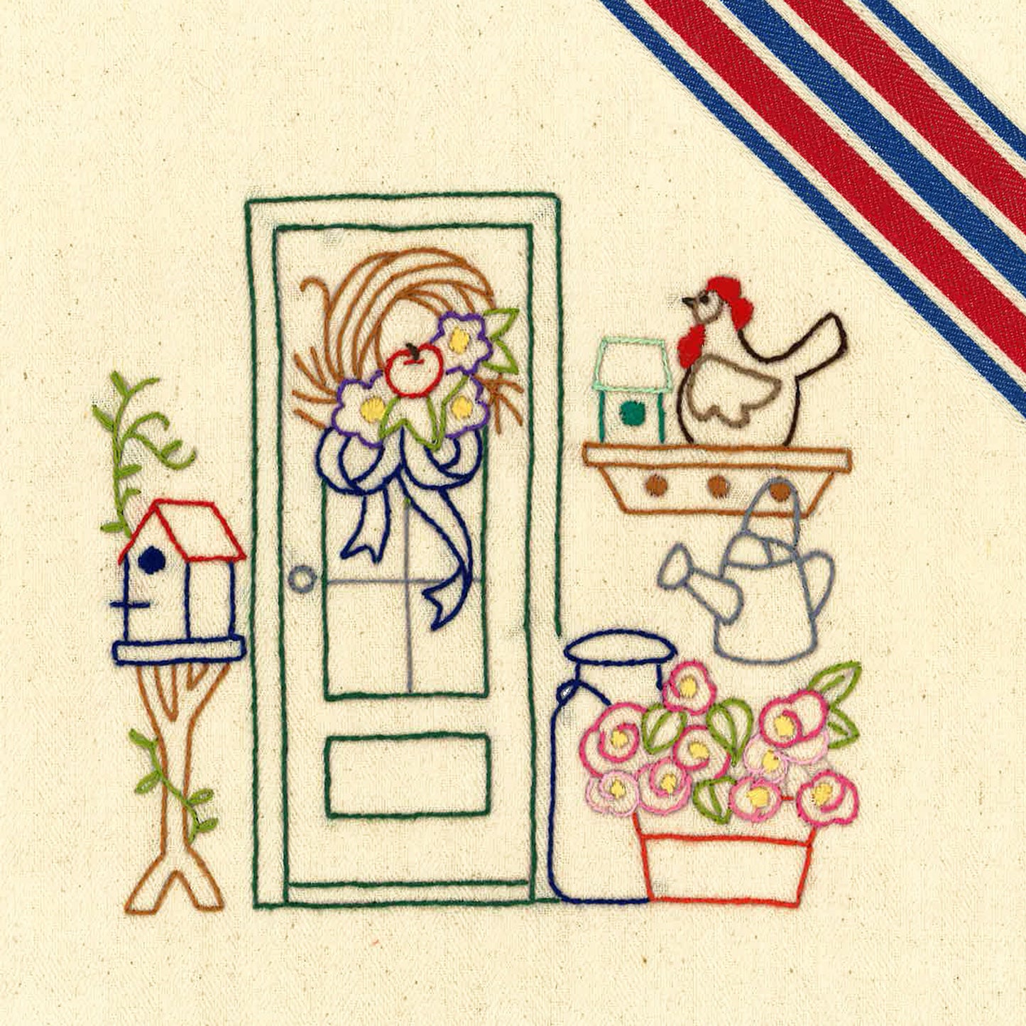 Aunt Martha's Country Porches Iron-On Embroidery Pattern Alternative View #3