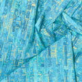 Shimmer Paradise - Basketweave Blue/Turquoise Yardage Alternative View #1