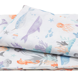 Underwater Whimsy - Underwater Scenic White 3 Yard Cut