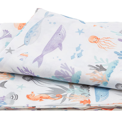 Underwater Whimsy - Underwater Scenic White 3 Yard Cut