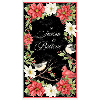 Medley in Red - Poinsettia Bird Multi Panel