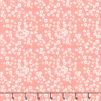 Spring's in Town - Blossoms Coral Yardage