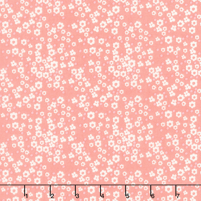 Spring's in Town - Blossoms Coral Yardage Primary Image