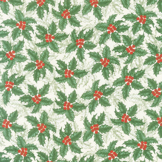 Winter Blooms - Holly Cream Yardage