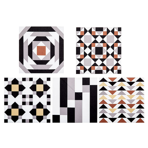 Missouri Star Iron-on Patchwork Quilt Blocks - 10" x 10" Neutral 5pk Primary Image