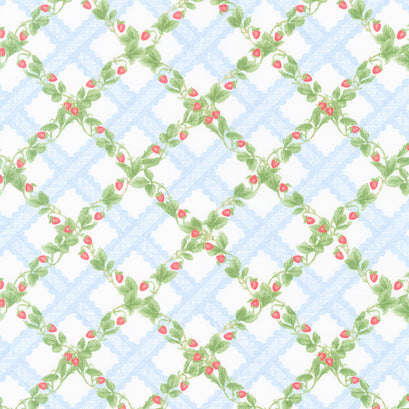 Strawberry Garden - Strawberry Lattice Multi Yardage