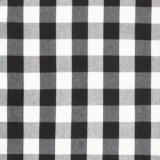 Easy Living Toweling - Large Gingham Black White 18" Wide Toweling Yardage