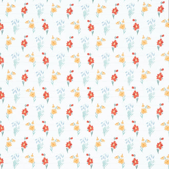 Farmhouse Summer - Wildflowers Off White Yardage
