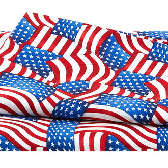 American Truckers - Flags Red, White & Blue 2 Yard Cut
