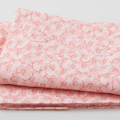 Pathways - Tonal Bell Flowers Pink 3 Yard Cut